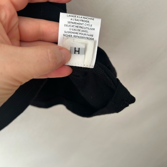 Eileen Fisher Womens petite large Scoop Neck  Rayon short Sleeve Top black - Picture 7 of 7